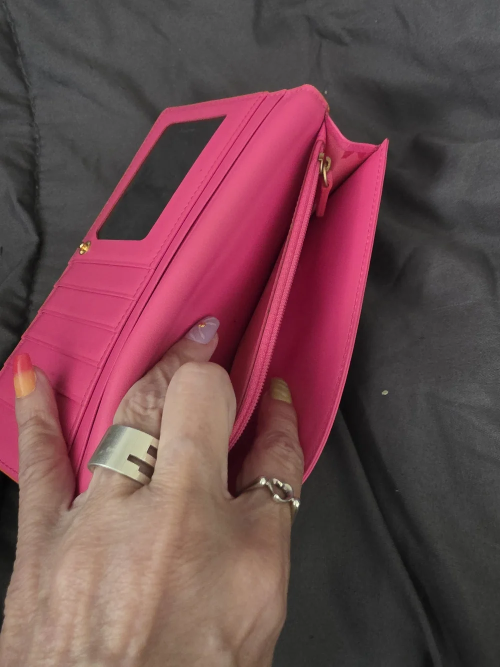 MCM Orange Leather Long Wallet - Picture 8 of 11